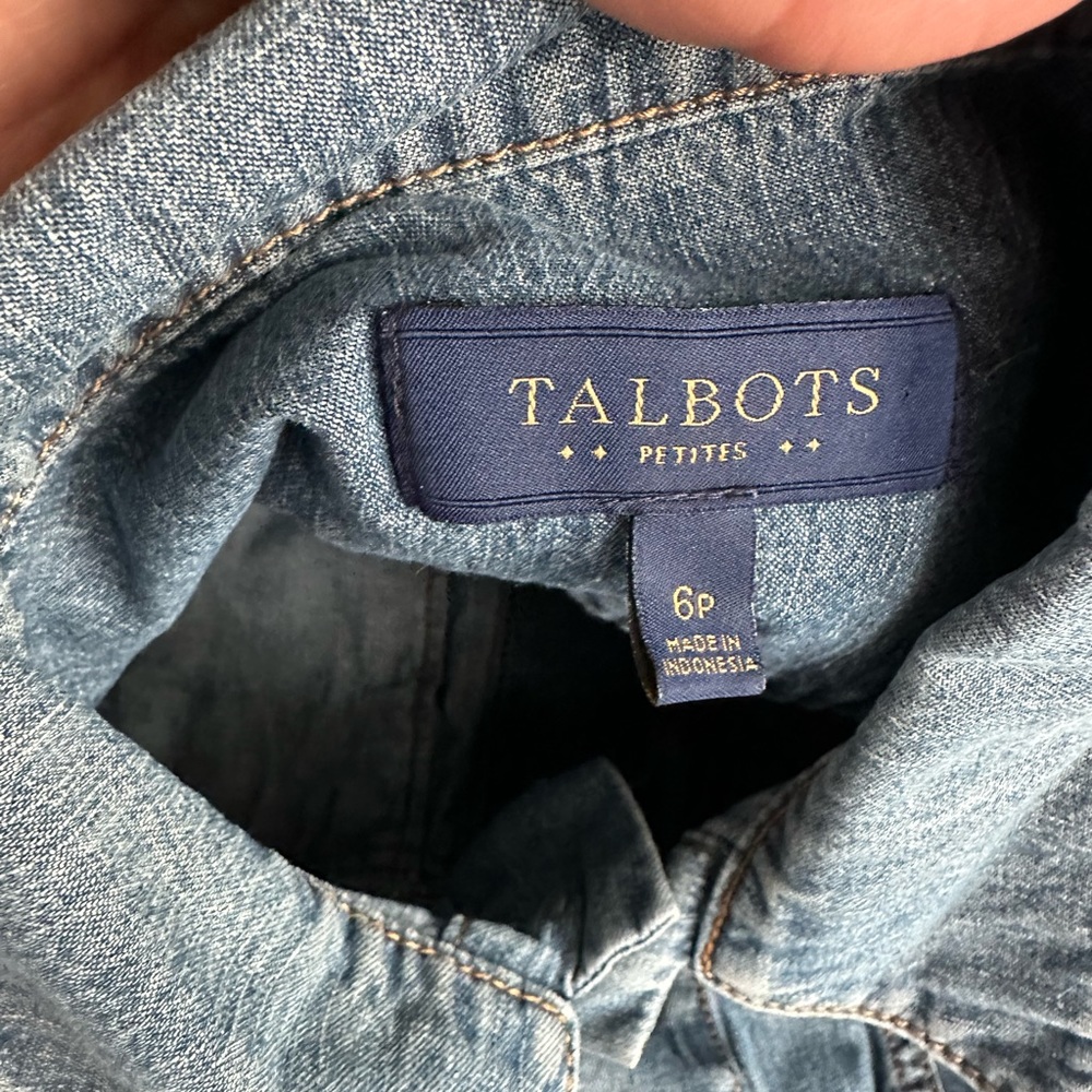 Talbots Soft Denim Blue Jacket 4p - image 3